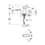 Смеситель для раковины GROHE EUROSTYLE 33557001