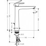 Змішувач для раковини HANSGROHE TALIS E 71716000