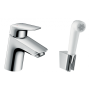 Смеситель hansgrohe Logis для раковины с гигиеническим душем, хром 71290000