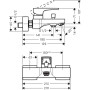 Смеситель для ванны HANSGROHE METROPOL 74540000