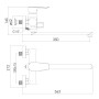 Смеситель для ванны IMPRESE VACLAV f03206403AB