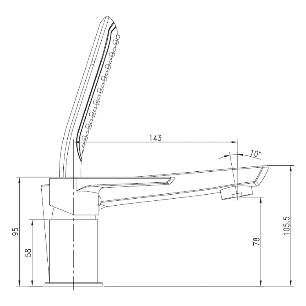 Смеситель для ванны IMPRESE BRECLAV 85245W