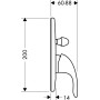 Смеситель для ванны HANSGROHE Focus E 31745000