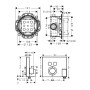 Смеситель для ванны HANSGROHE SHOWER SELECT 15765000+01800180