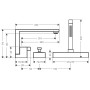 Смеситель для ванны HANSGROHE AXOR EDGE 46430300