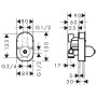 Смеситель для ванны HANSGROHE LOGIS 71409000