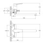 Смеситель для ванны IMPRESE ODRA f0328701BO