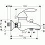 Смеситель для ванны HANSGROHE AXOR AZZUR 34400530