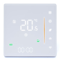 Терморегулятор Heat Plus BHT-300W сенсорний, білий корпус/білий екран, Wi-Fi