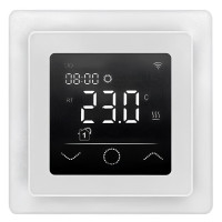 Терморегулятор Heat Plus Термостат M95.716W Wi-Fi сенсорний, 16А, білий