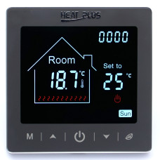 Терморегулятор Heat Plus M2-1.716 сенсорний, 16A, S - срібний