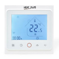 Терморегулятор Heat Plus BHT-002W сенсорний, білий, Wi-Fi