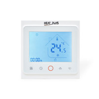 Терморегулятор Heat Plus BHT-002W - GBLW сенсорный, 16А, для управление газовим котлом, Wi-Fi