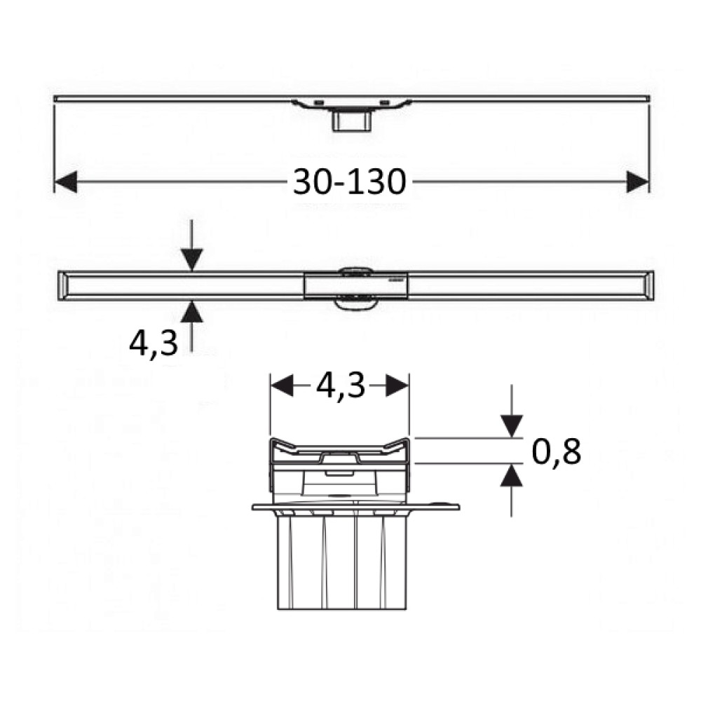 Трап GEBERIT CLEAN LINE20 154.451.00.1