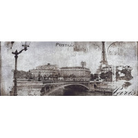 Ceramika Konskie Postcard grey inserto szklane 1 20*50