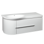 DEVIT 0022120 FLY Тумба 120 з раковиною, білий глянцевий колір (2пак)
