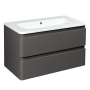 DEVIT 0021120G FLY Тумба 80 з раковиною, сірий колір (2пак)