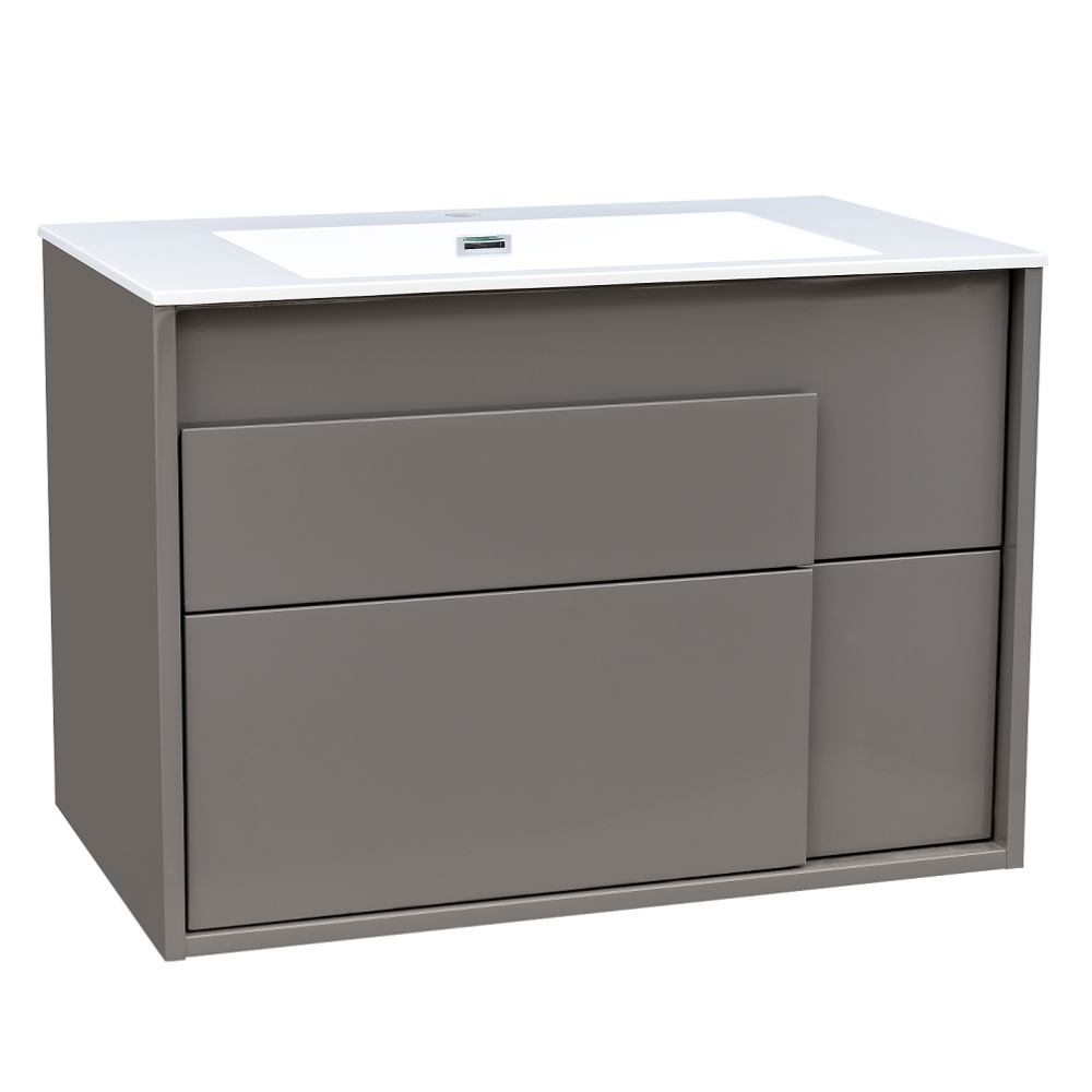 DEVIT 0021160G CITY Тумба 80 з раковиною, сірий колір (2пак)