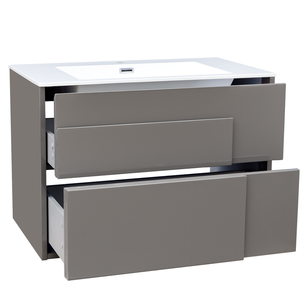 DEVIT 0021160G CITY Тумба 80 з раковиною, сірий колір (2пак)