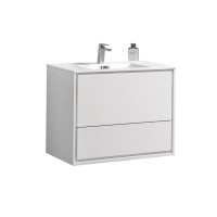 DEVIT 0023120W FLY Тумба 90 з раковиною, білий глянцевий колір (2пак)
