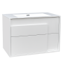 DEVIT 0021160W CITY Тумба 80 з раковиною, білий глянцевий колір (2пак)