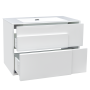 DEVIT 0021160W CITY Тумба 80 з раковиною, білий глянцевий колір (2пак)