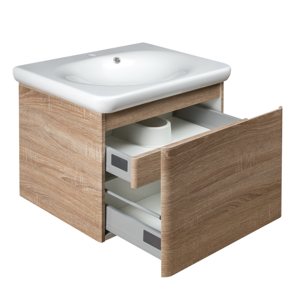 DEVIT 0020120WO FLY Тумба 60 з раковиною, колір дуба (2пак) NEW
