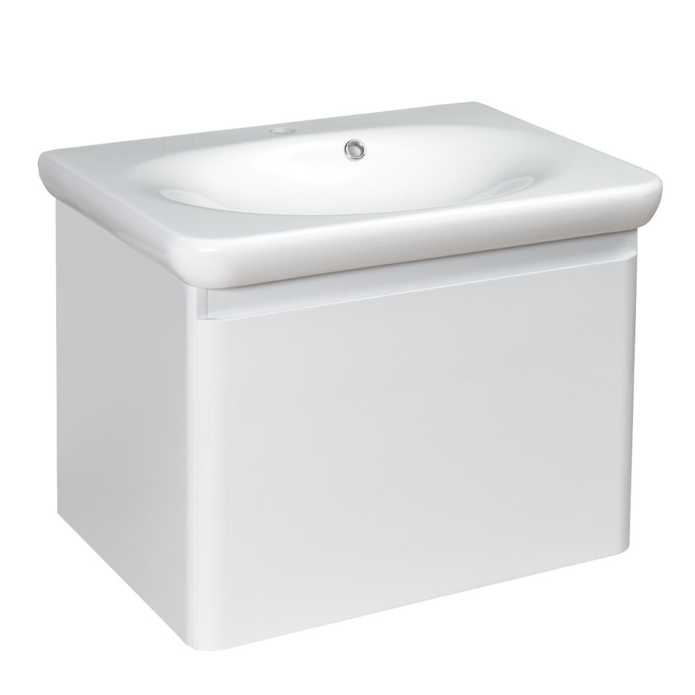 DEVIT 0020120W FLY Тумба 60 з раковиною, білий глянцевий колір (2пак) NEW