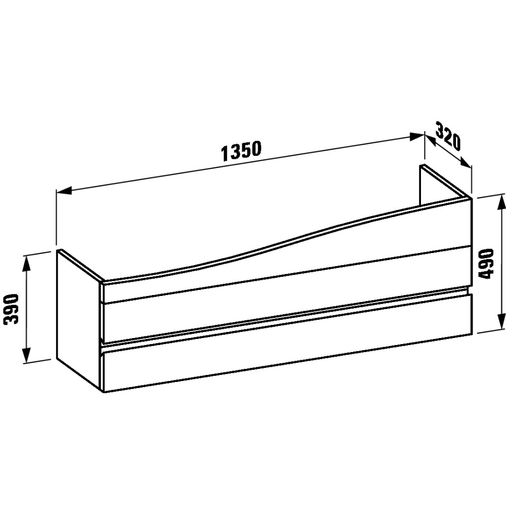 Тумба LAUFEN ALESSI ONE H4243600976301