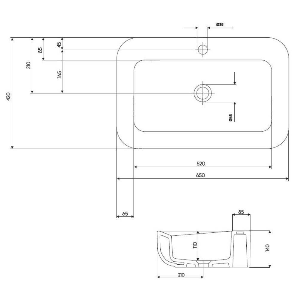 Умывальник KOLO COCKTAIL L31666900