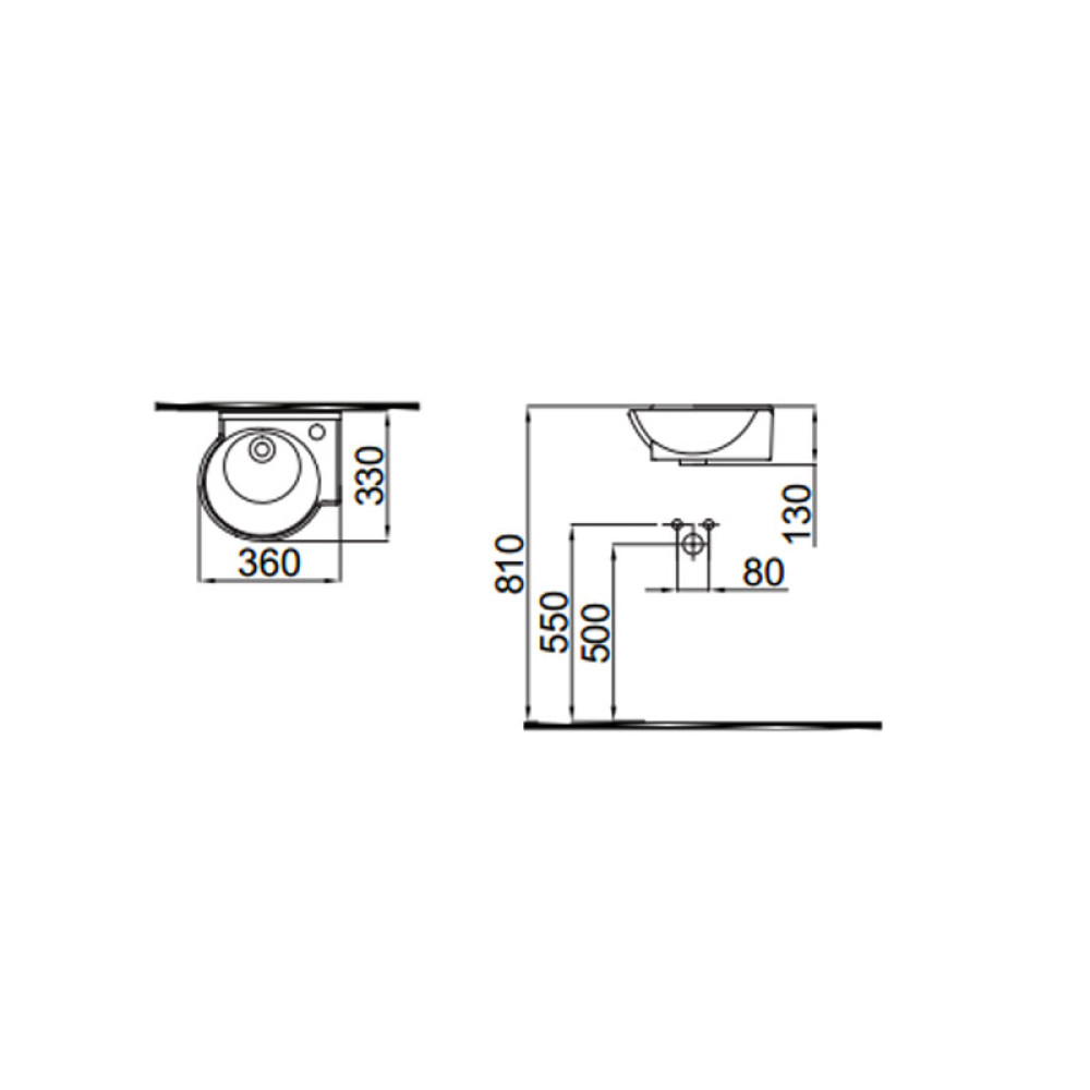 Умывальник IDEVIT Myra Mini 0201-0367