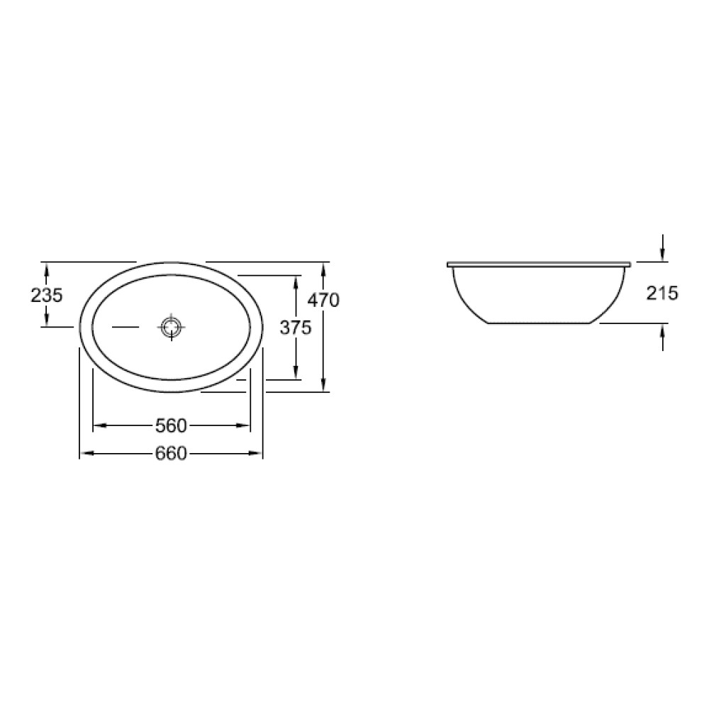 Умывальник VILLEROY & BOCH LOOP&FRIENDS 61613001