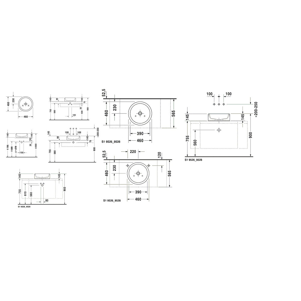 Умывальник DURAVIT STARCK 1 0445460000