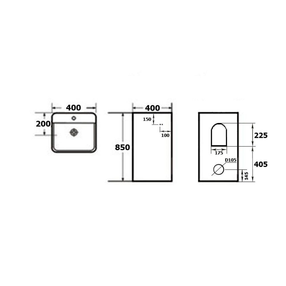 Умывальник напольный NEWARC Aqua 9412W