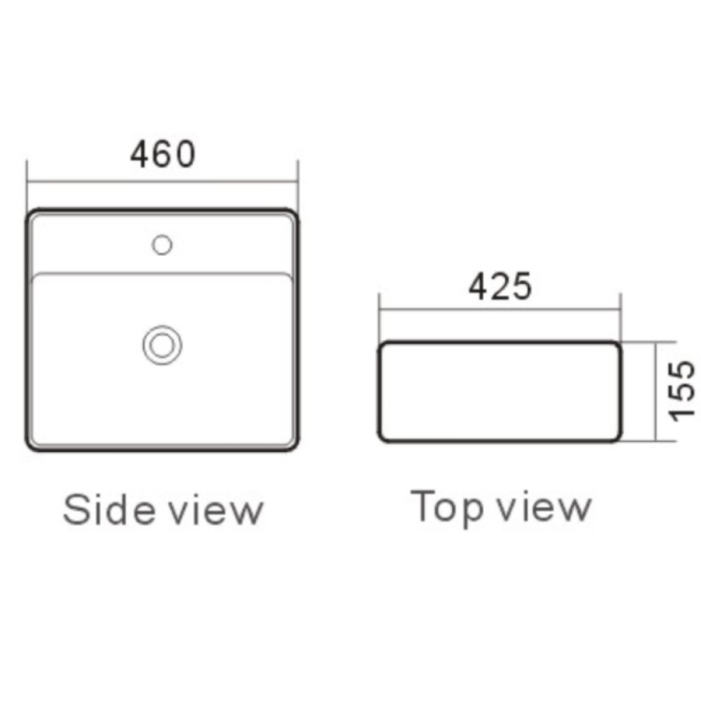 Умывальник NEWARC Countertop 5025B-M