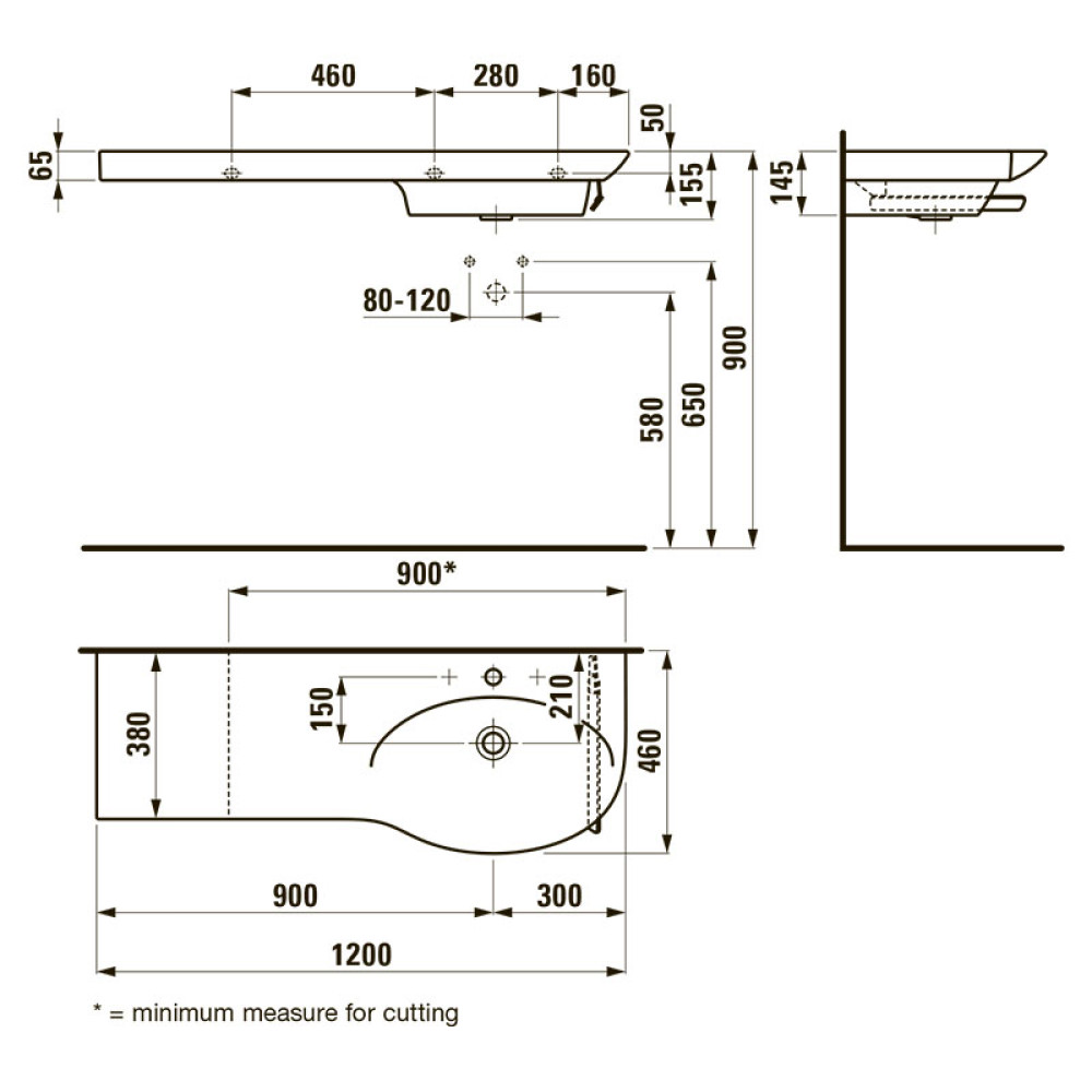 Умывальник LAUFEN PALACE H8167050001041