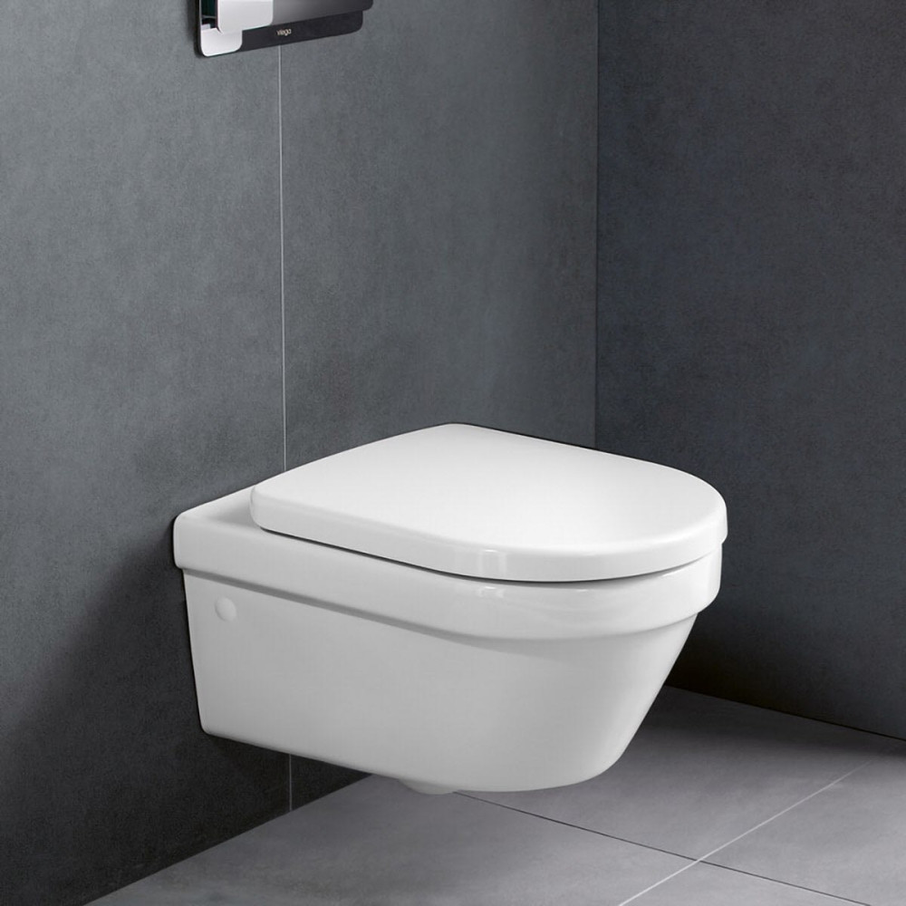 VILLEROY & BOCH ARCHITECTURA NEW унитаз подвесной 37*53см, DirectFlush, в комплекте с сидением с функцией Slow closing