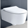 VILLEROY & BOCH AVENTO унитаз 37*53см, Rimless подвесной, гор. выпуск, с сидением, цвет альп. белый