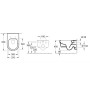 VILLEROY & BOCH AVENTO унитаз 37*53см, Rimless подвесной, гор. выпуск, с сидением, цвет альп. белый