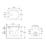 VOLLE NEMO BLACK Rimless унитаз 51,5*35,5*36,5см подвесной, матовый, сиденье твердое Slim slow-closing