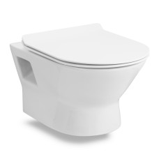 VOLLE FIESTA RIM унитаз 51*36*40см подвесной без ободка, сиденье твердое SLIM slow-closing