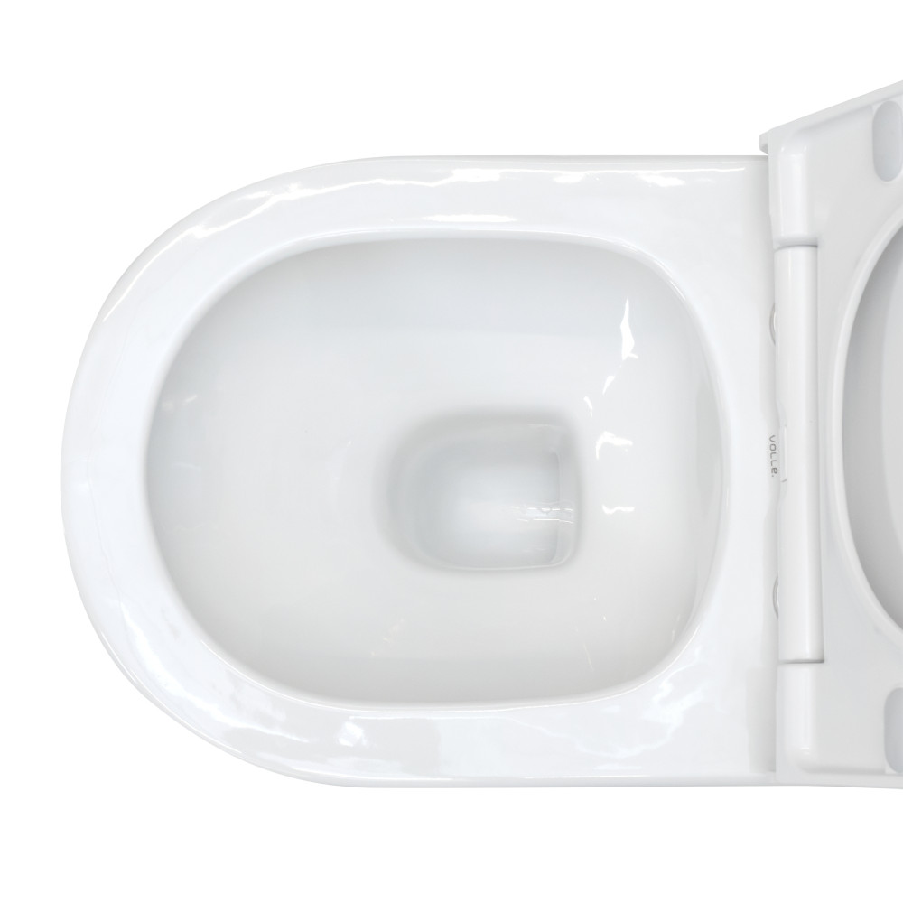 VOLLE ALTEA унитаз 53*35,5*40см подвесной Rimless, в комплекте с сидением Slim slow-closing