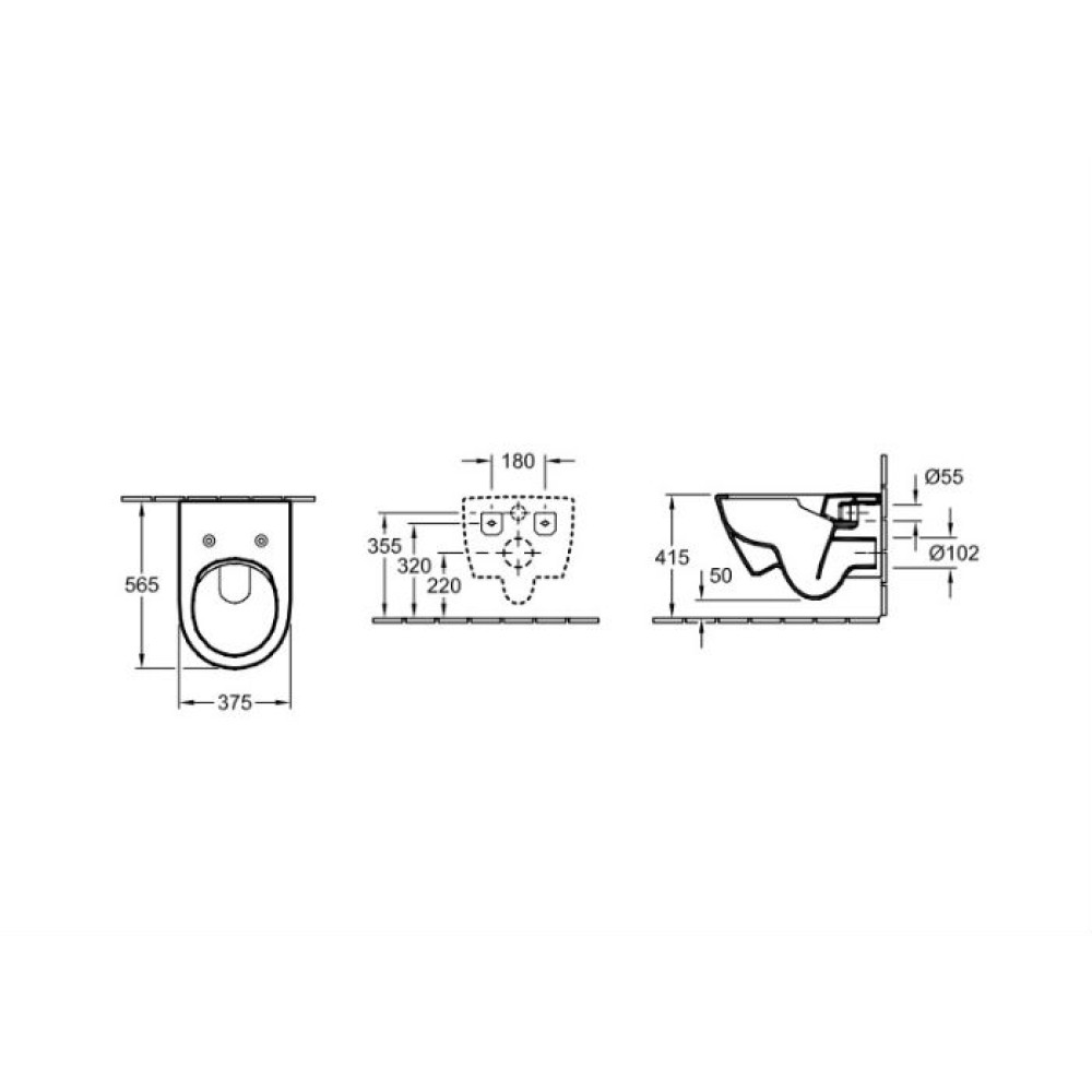 Унитаз подвесной VILLEROY & BOCH SUBWAY 2.0 5614R001