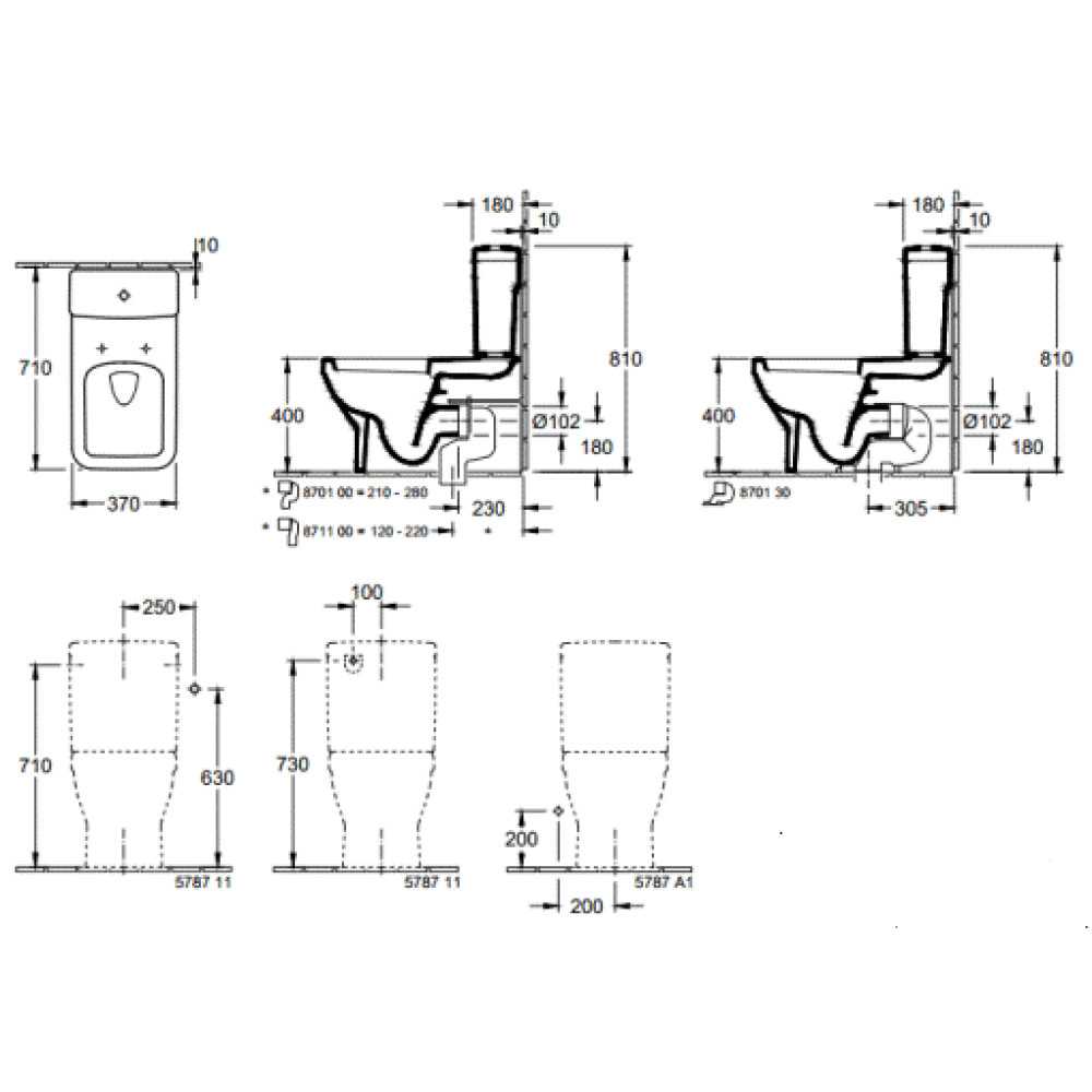 Унитаз напольный VILLEROY & BOCH OMNIA ARCHITECTURA 56871001