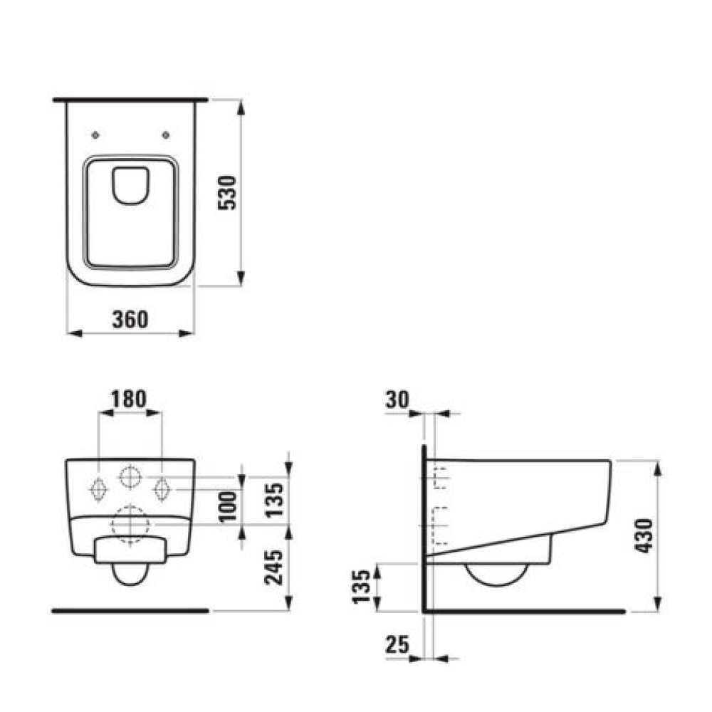 Унітаз підвісний LAUFEN PRO S H8209620000001