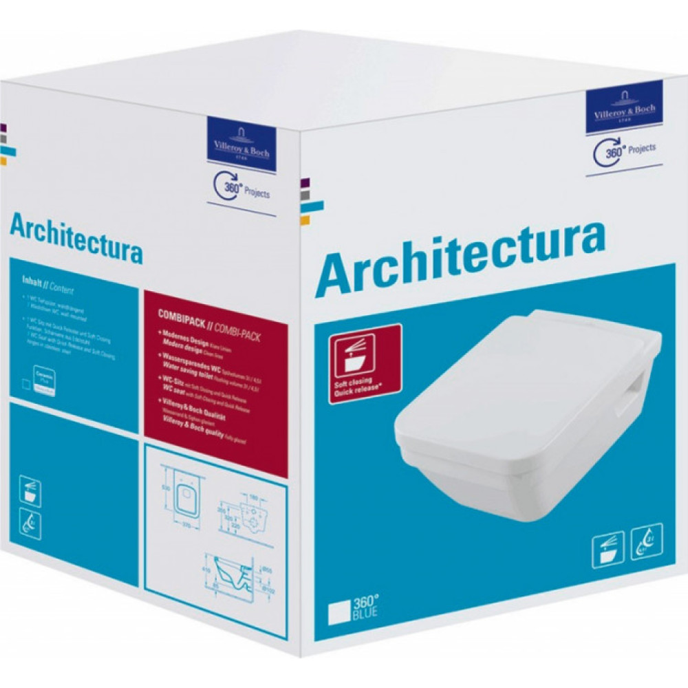 Унитаз подвесной VILLEROY & BOCH OMNIA ARCHITECTURA 5685HR01