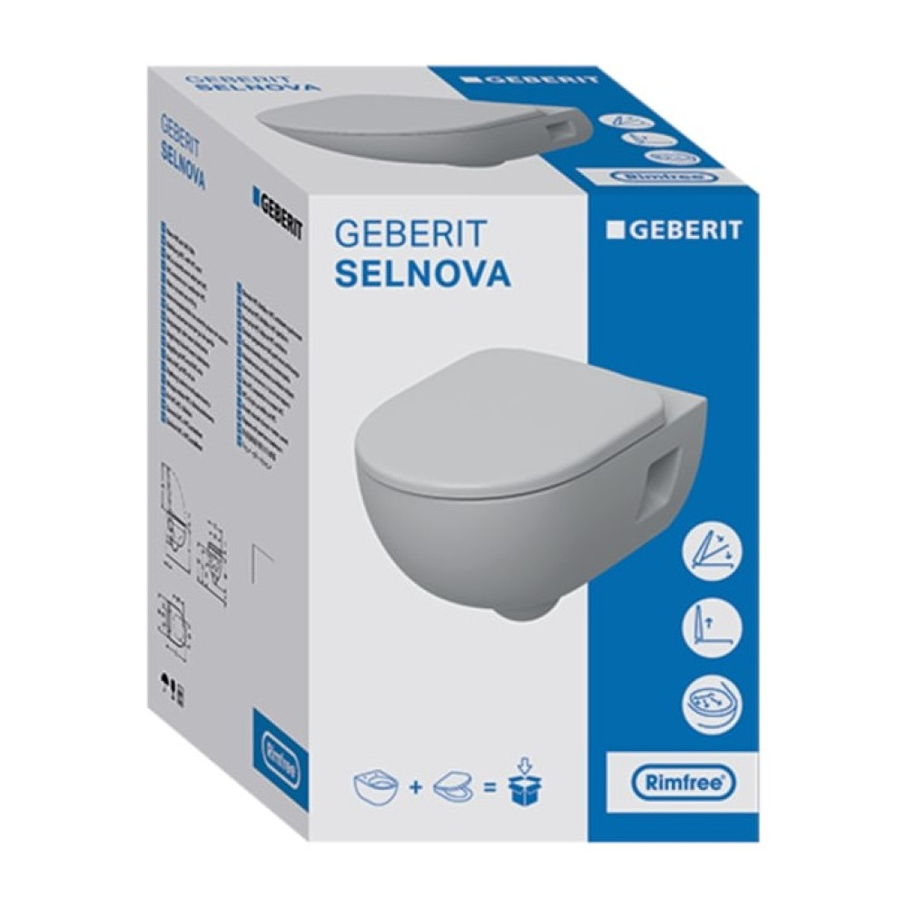 Унітаз підвісний GEBERIT SELNOVA 501.750.00.1