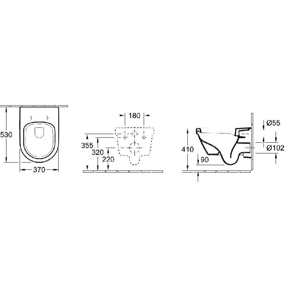 Унітаз підвісний VILLEROY & BOCH OMNIA ARCHITECTURA 5684H101