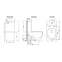 Унитаз-компакт NEWARC Modern 3822B-M