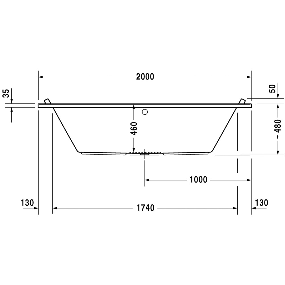 DURAVIT STARCK ванна 200*100см